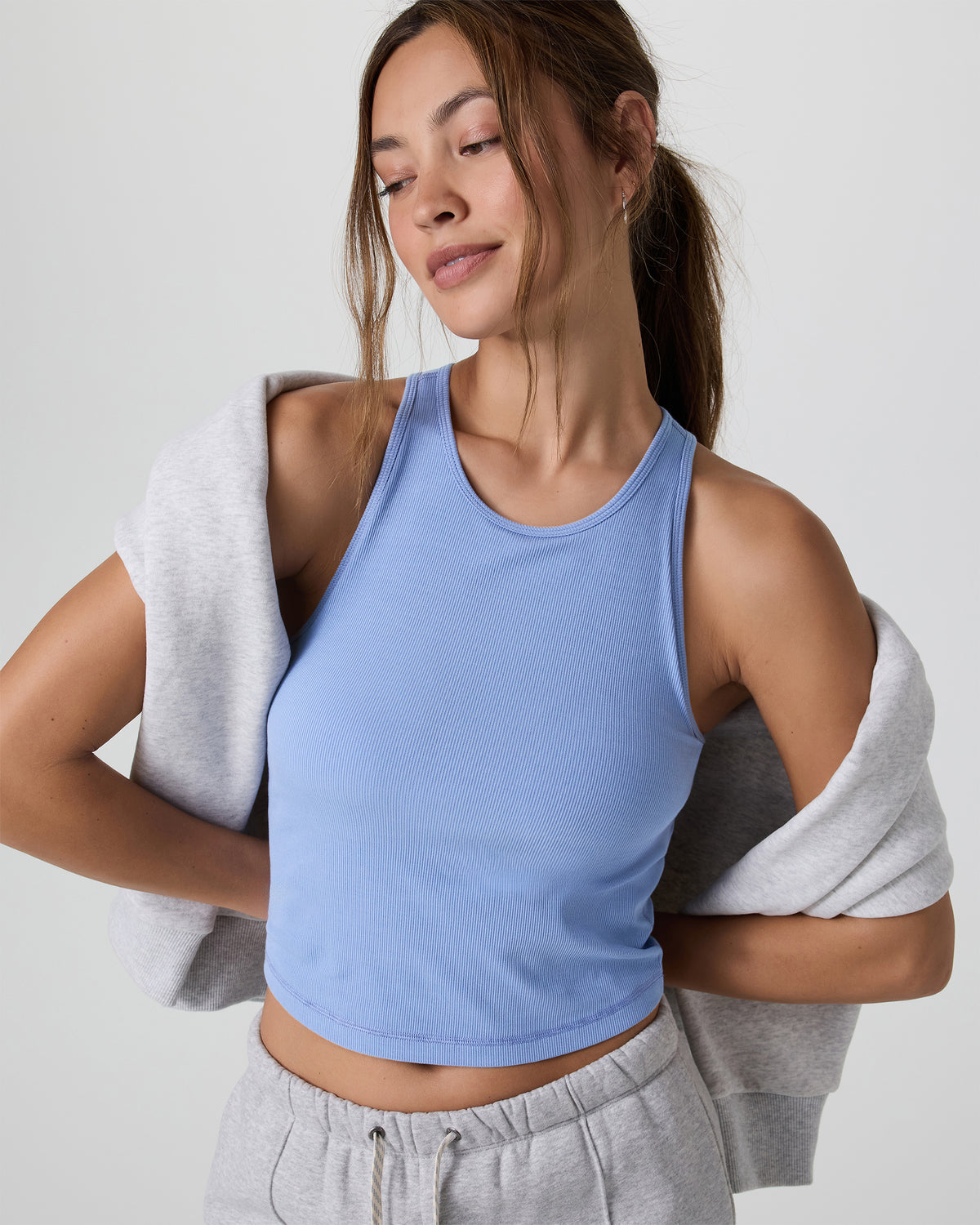 Pose Plyo Tank Women's Bluebell Rib Tank Top - Image 4