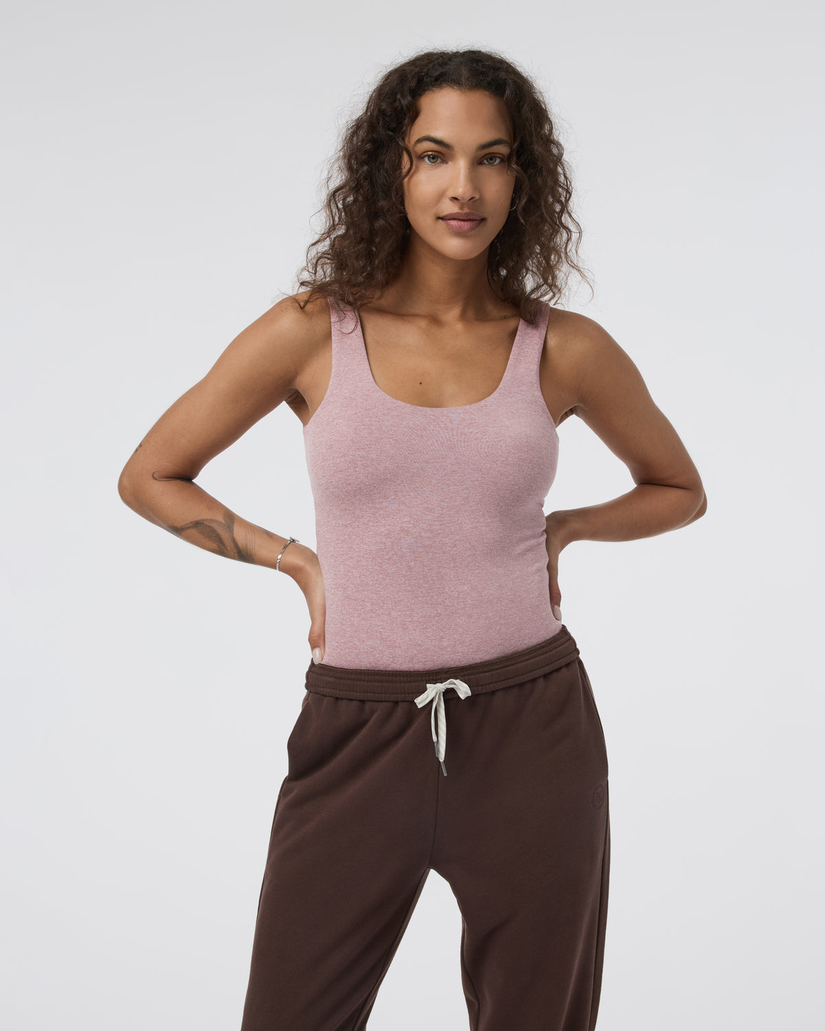 Sleeveless Halo Bodysuit Zion Rose Heather