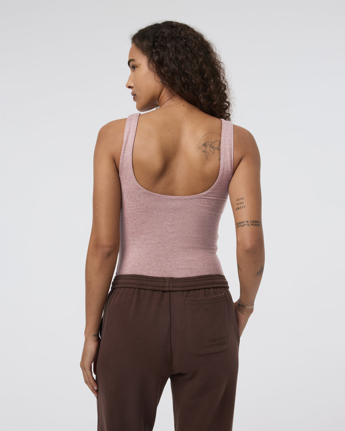 Sleeveless Halo Bodysuit Zion Rose Heather - Image 3