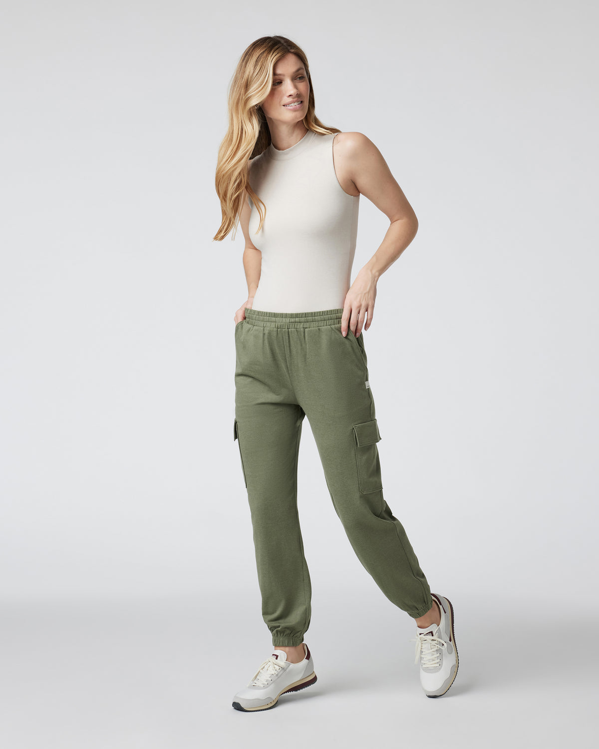 Halo Mock Bodysuit Milkweed Sleeveless Bodysuit - Image 3