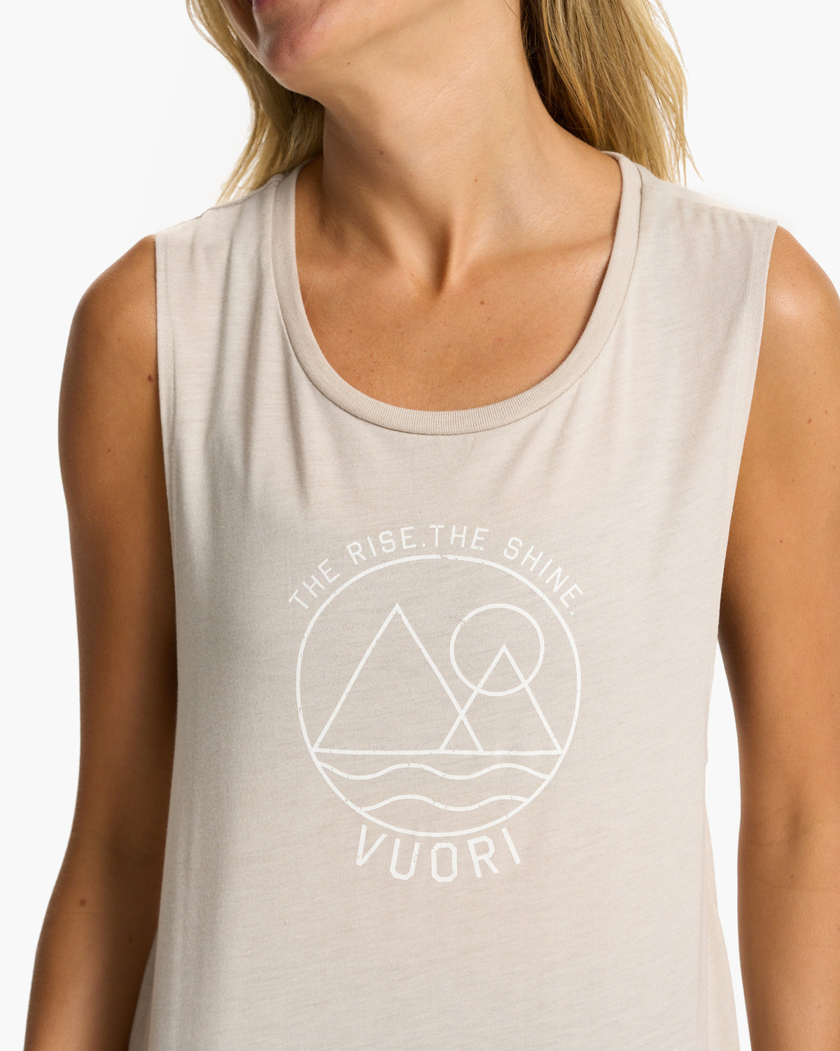 The Rise The Shine Tank Heather Dust - Image 3