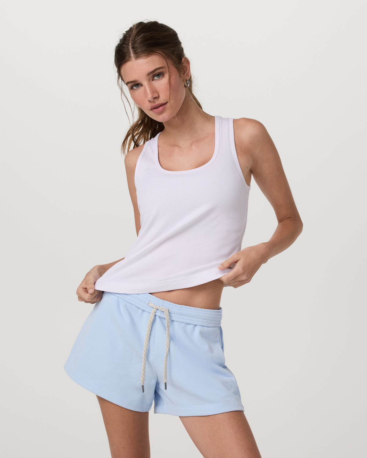 Pose Layering Tank Women's White Tank Top