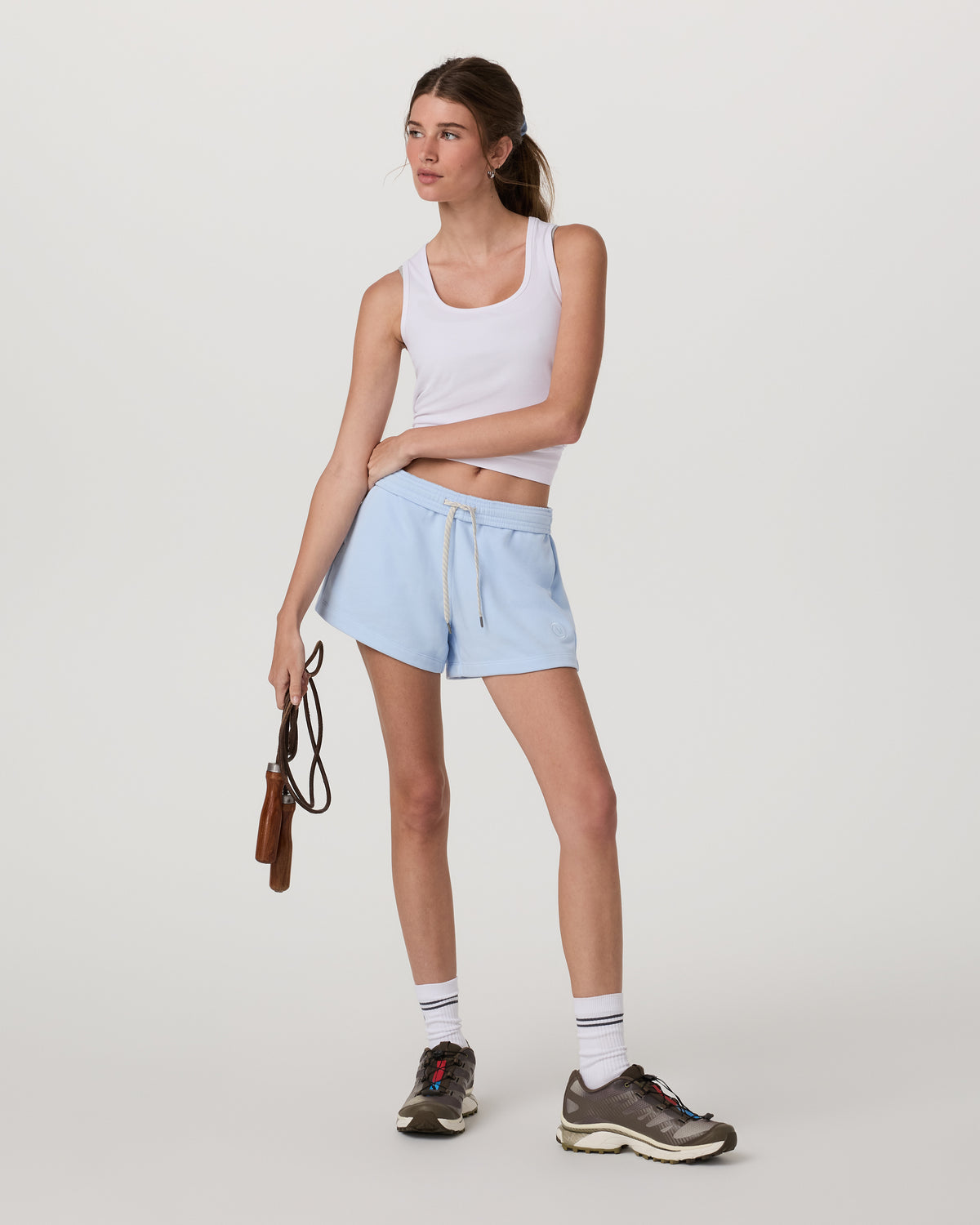 Pose Layering Tank Women's White Tank Top - Image 6