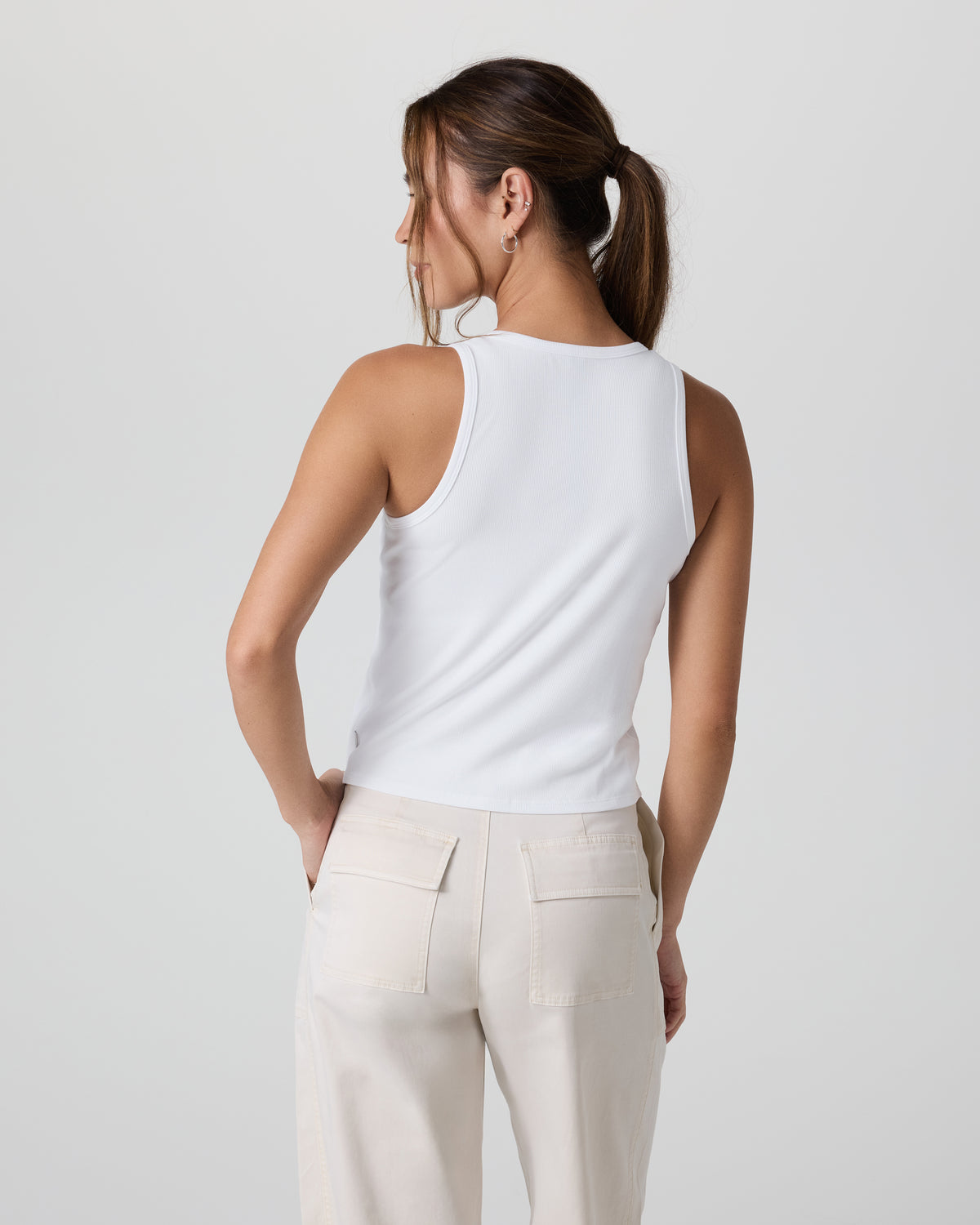 Pose Cardigan Tank White - Image 3