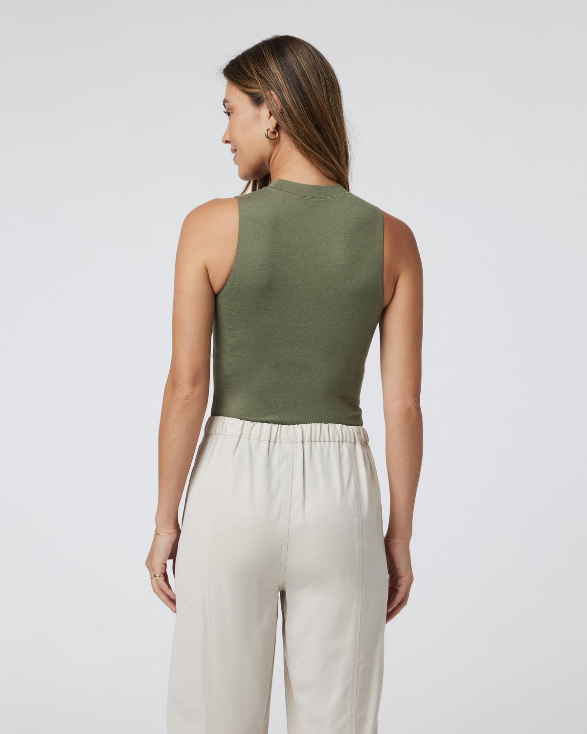 Halo Mock Bodysuit Dark Metal Sleeveless Bodysuit - Image 3