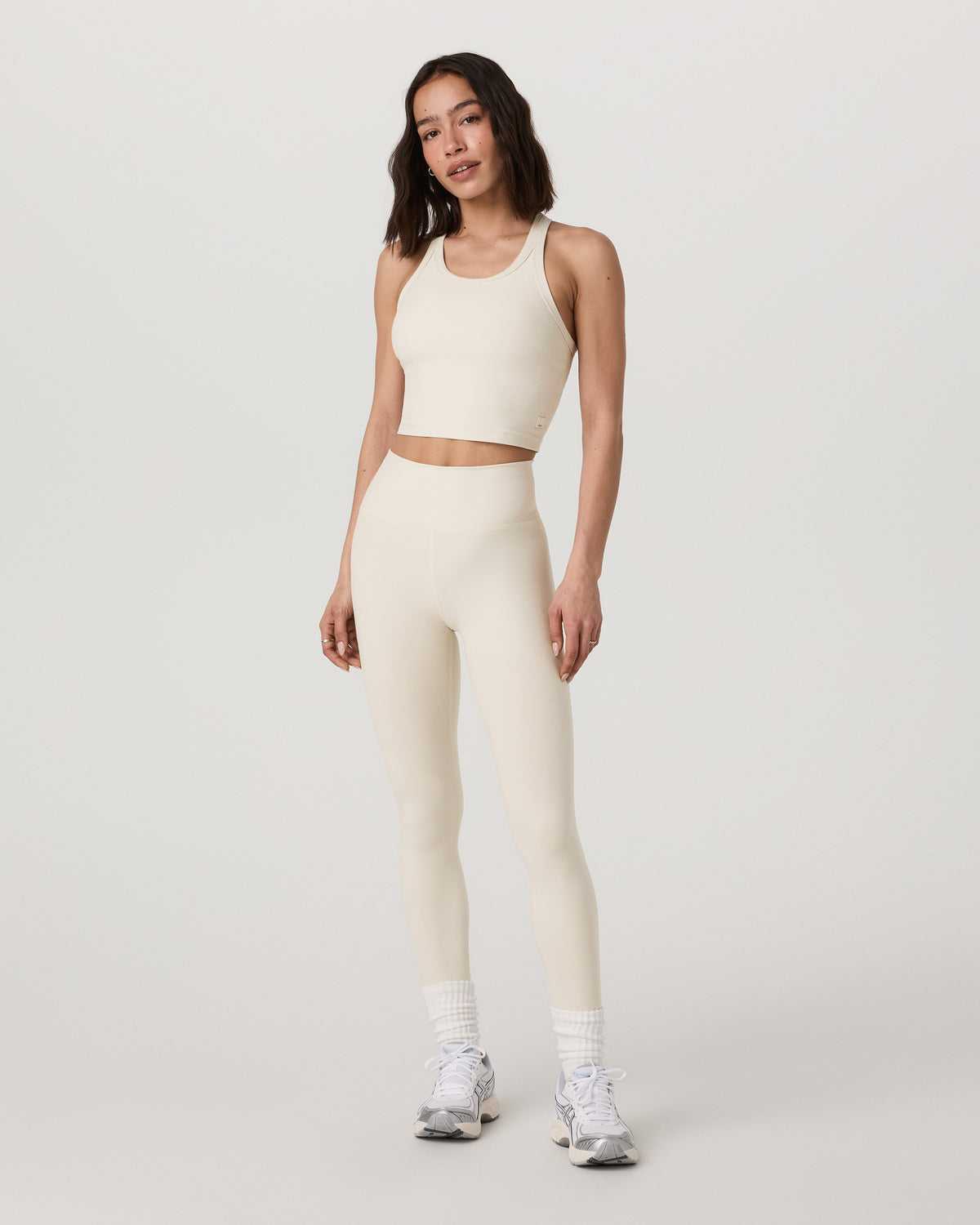 Elevation Racerback Tank Women's Bone Heather Top - Image 4