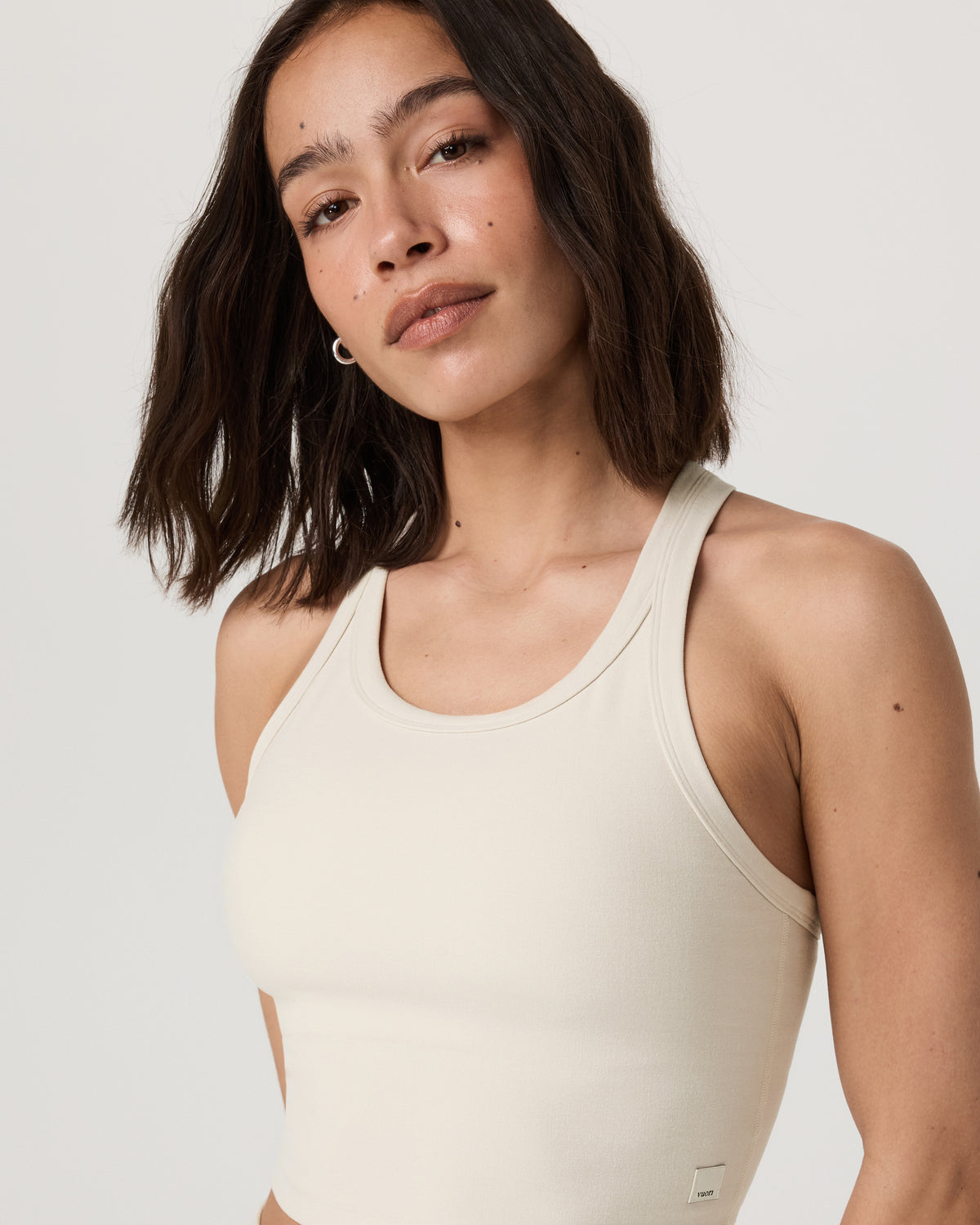 Elevation Racerback Tank Women's Bone Heather Top - Image 5
