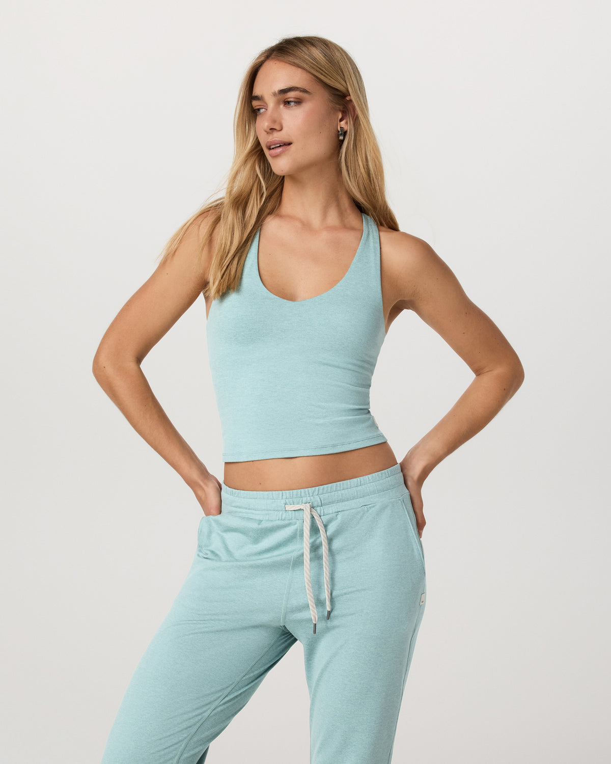 Halo Performance Crop 2.0 Sea Spray Heather