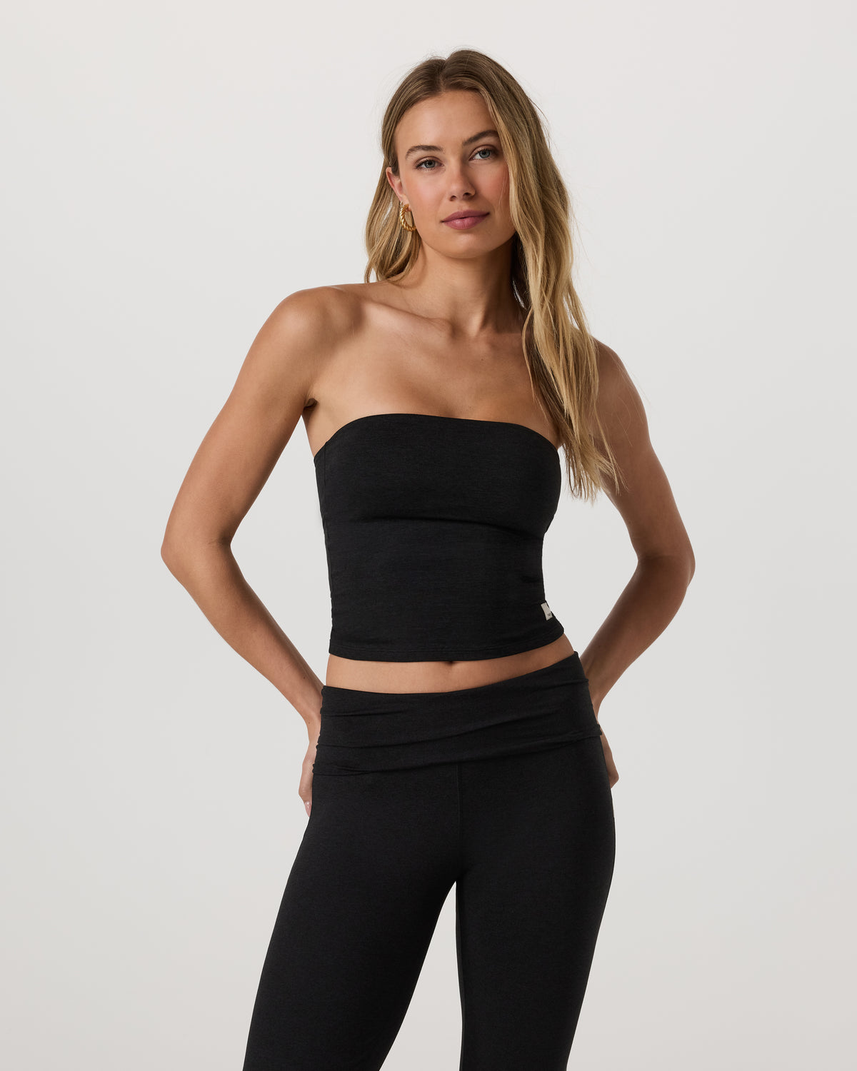 Halo Tube Top Women's Black Heather Tube Top - Image 4