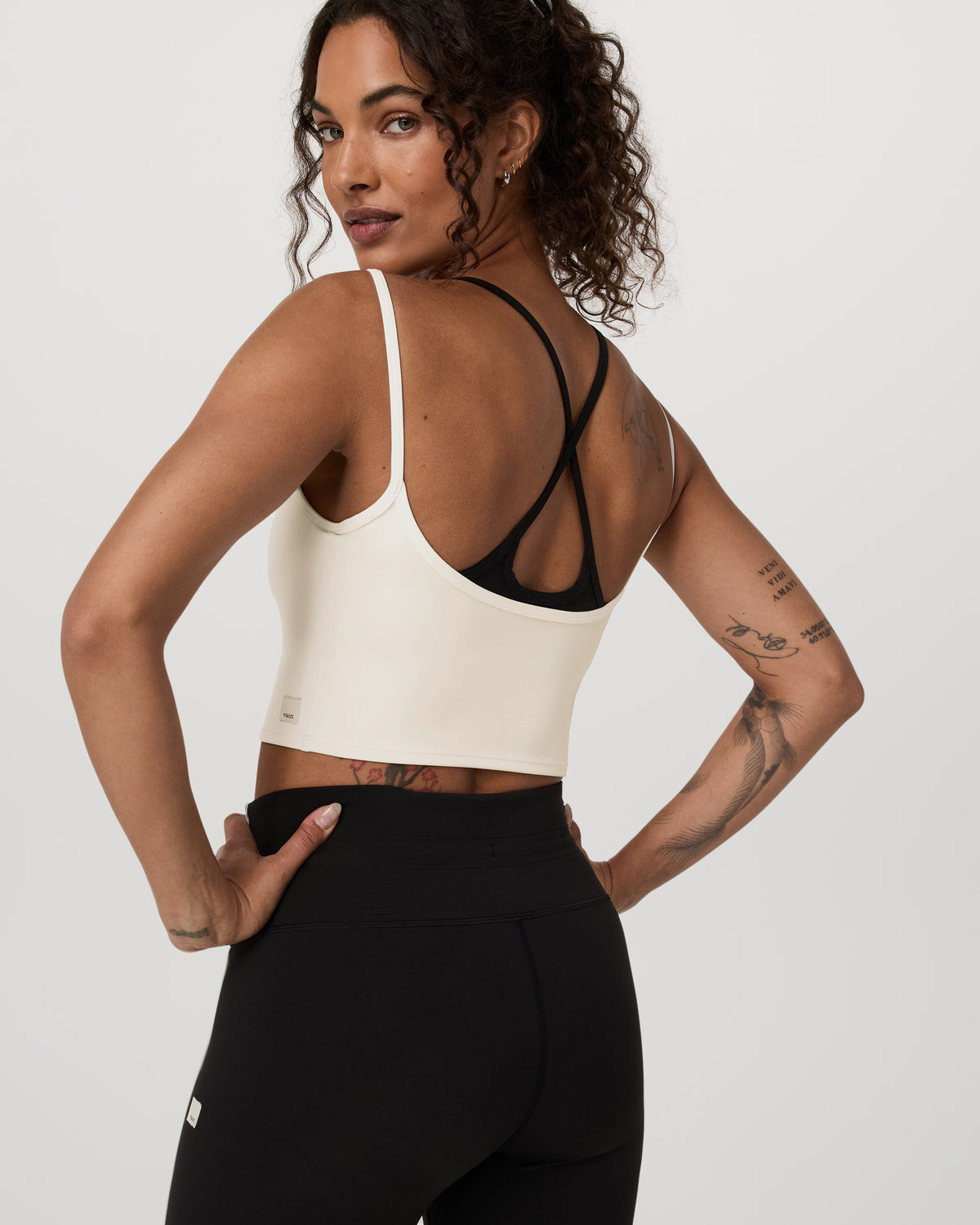 Daily Layered Tank Women's Marshmallow Performance Top - Image 2