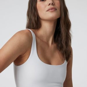 Daily Crop Women's White Crop Tank Top