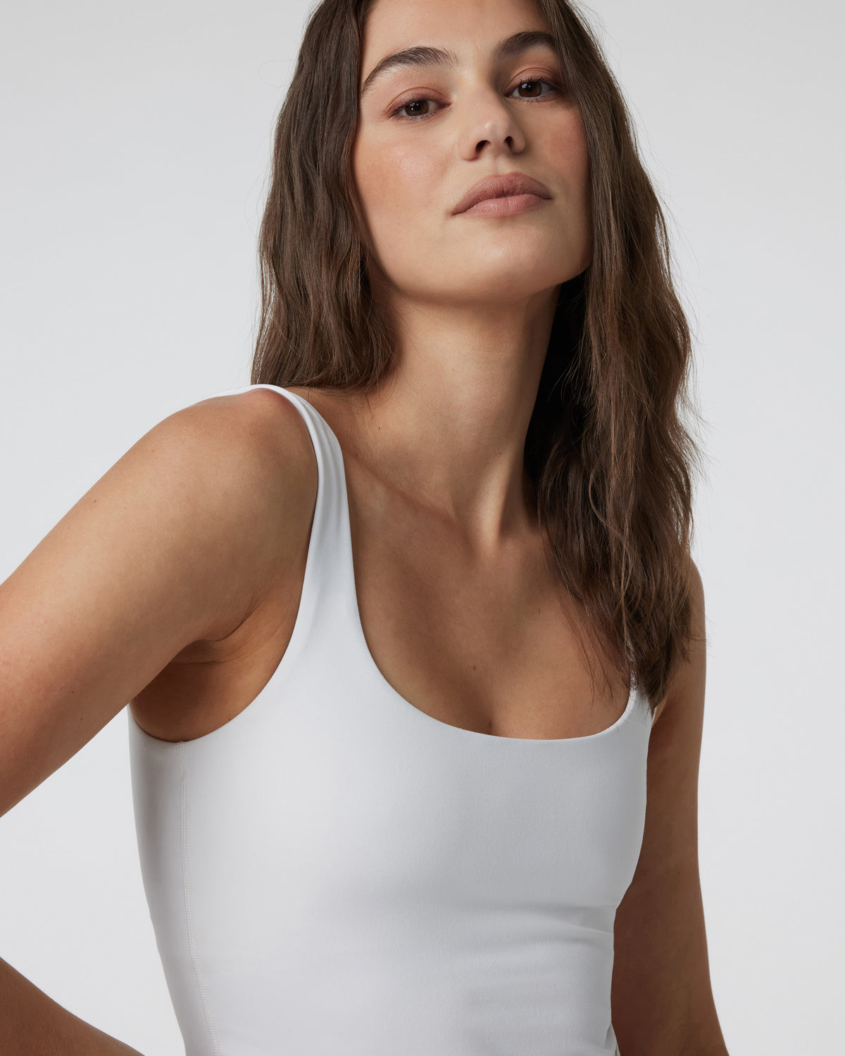 Daily Crop Women's White Crop Tank Top