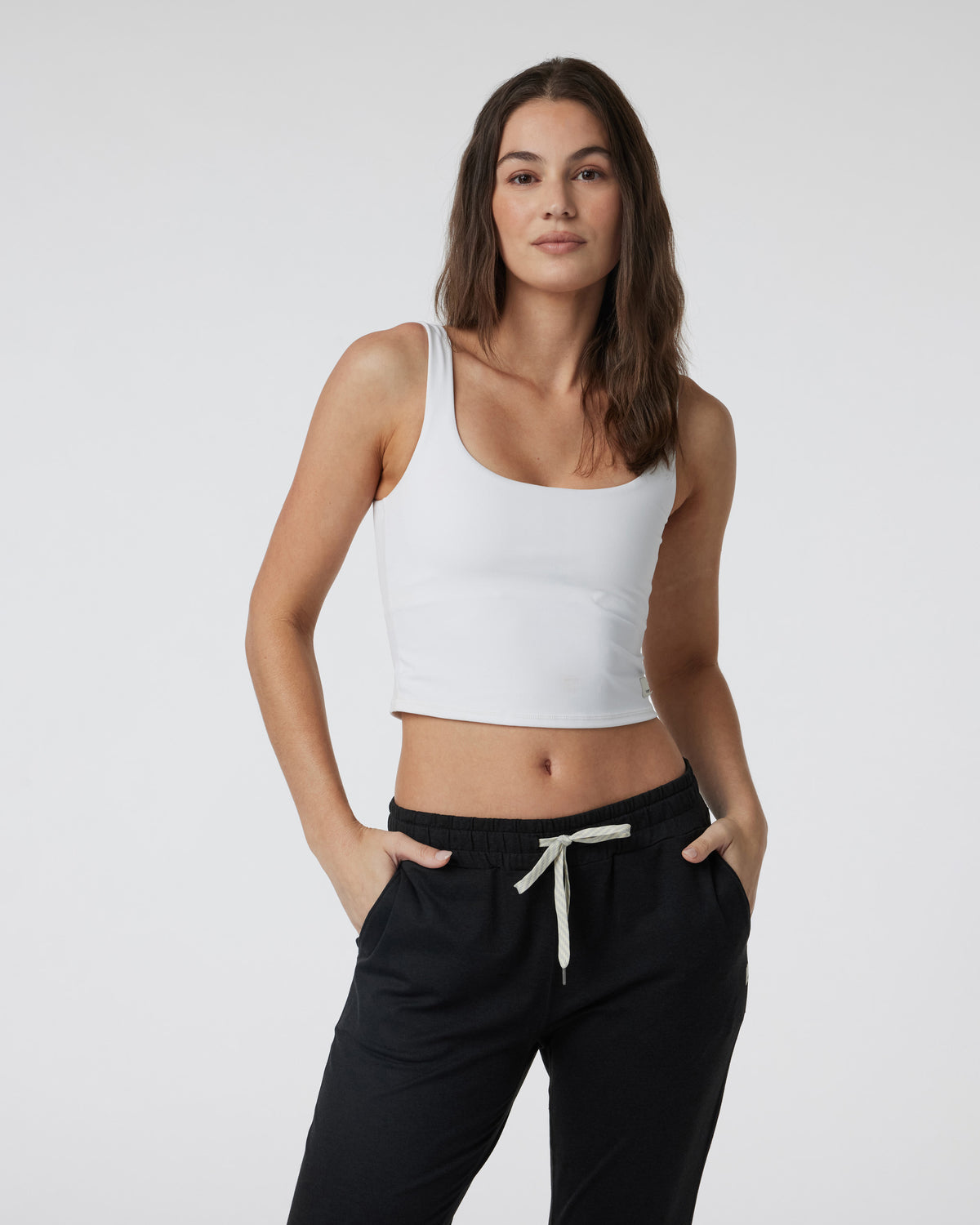 Daily Crop Women's White Crop Tank Top - Image 2