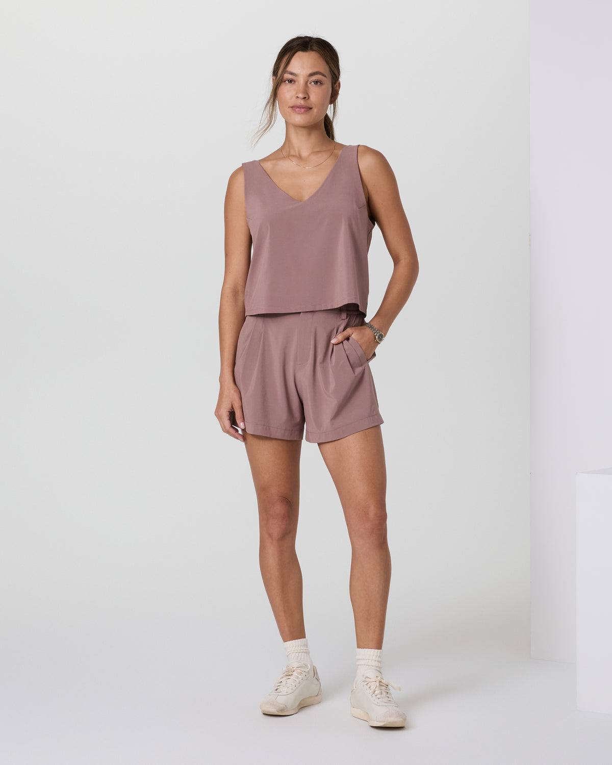 Villa Cropped Tank Zion Rose - Image 2