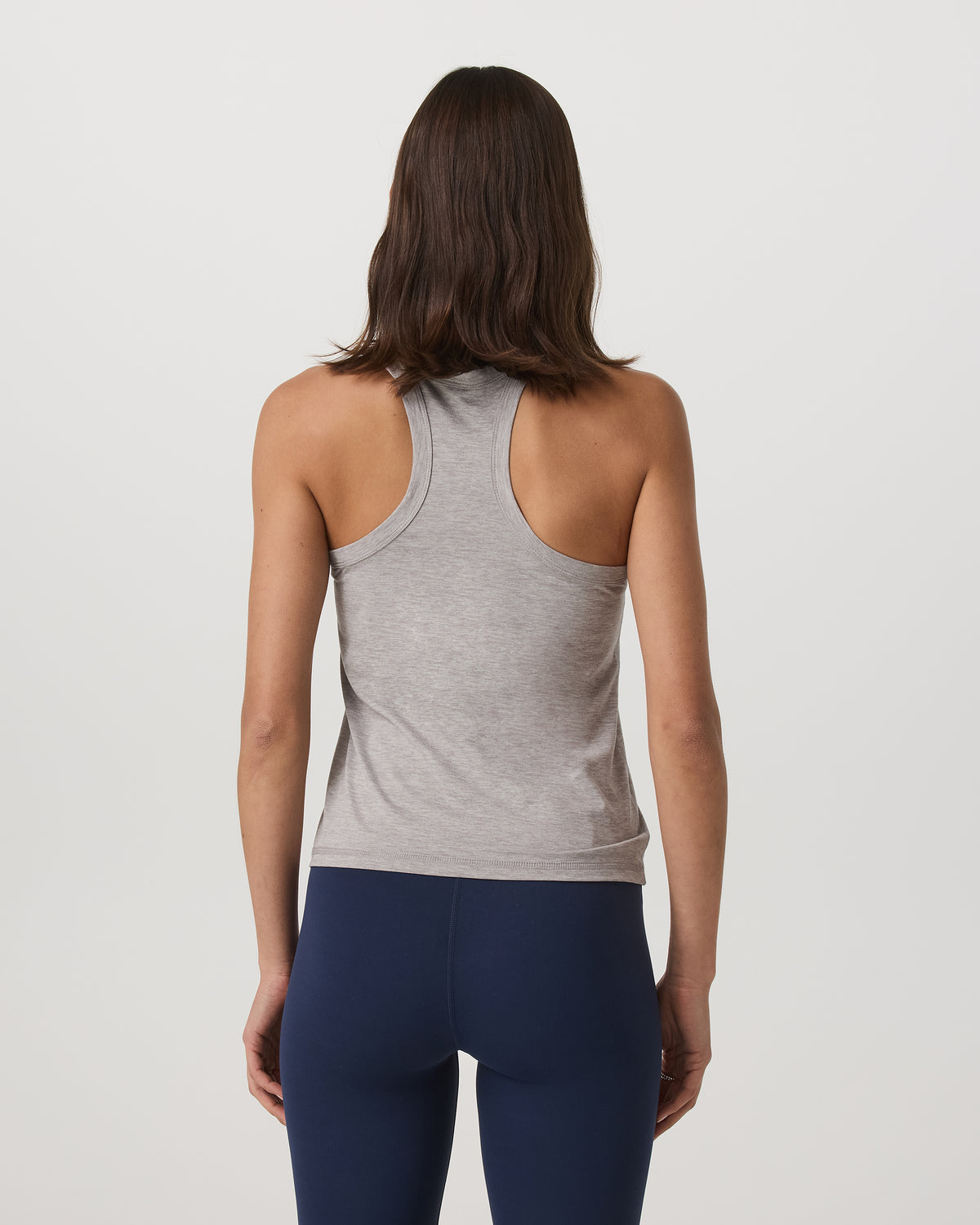 Lux Racerback Tank Women's Light Heather Grey Top - Image 3