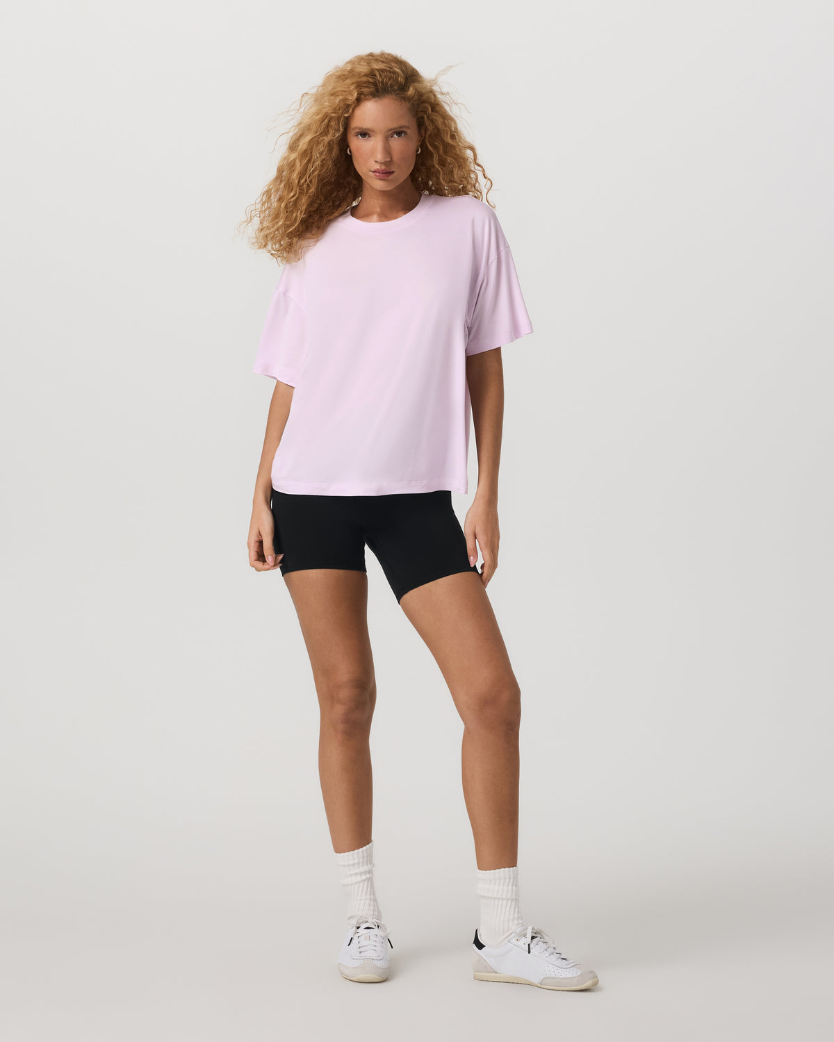 Energy Long Tee Women's Lilac Breeze Heather Tee Shirt - Image 2