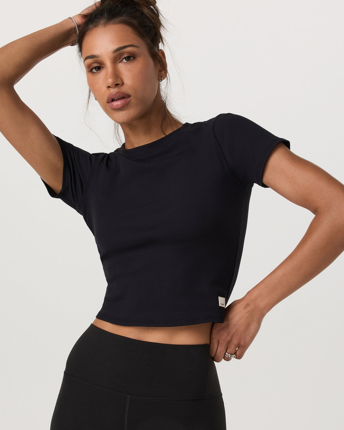 Pose Fitted Tee Women's Black Fitted Shirt