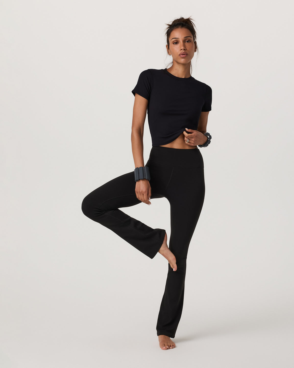 Pose Fitted Tee Women's Black Fitted Shirt - Image 4