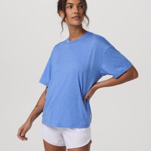 Energy Tee Long Women's Riviera Blue Heather Tee Shirt