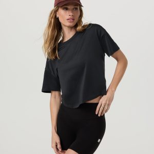 Energy Tee Women's Black Heather Oversized Tee