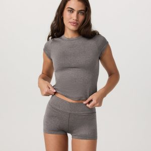 Short Sleeve Halo Baby Tee Women's Chia Heather Tee