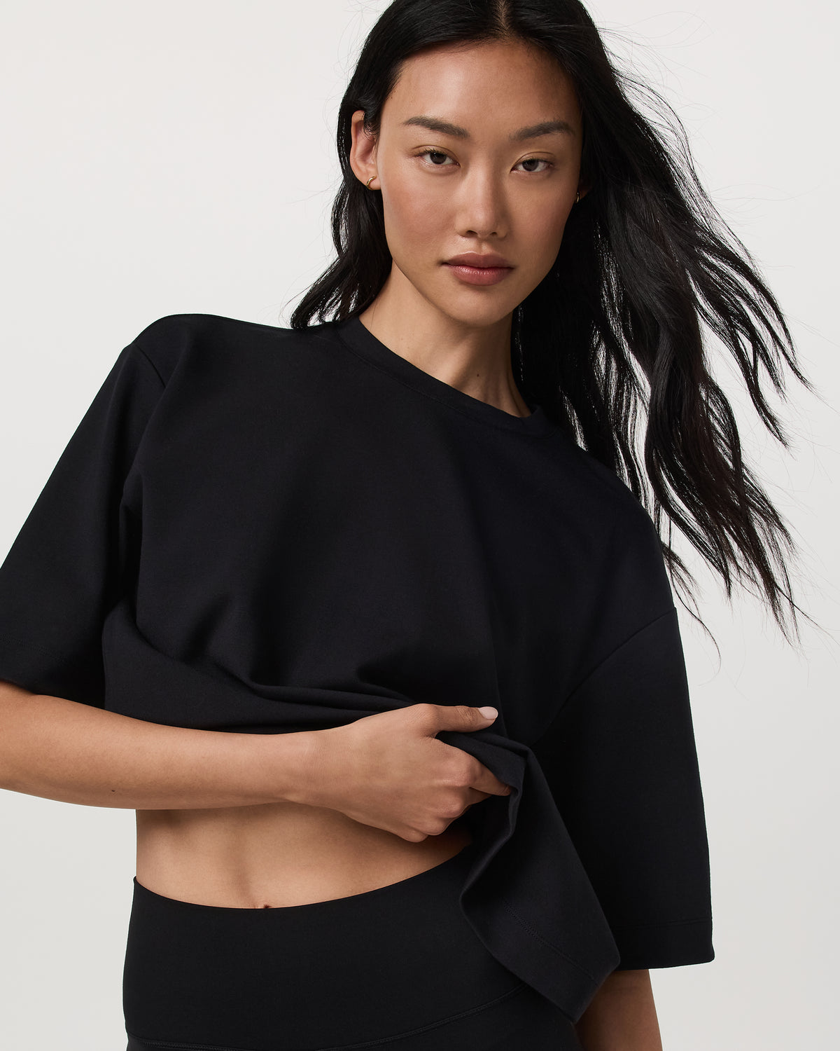 Short Sleeve Maven Oversized Tee Women's Black T-Shirt
