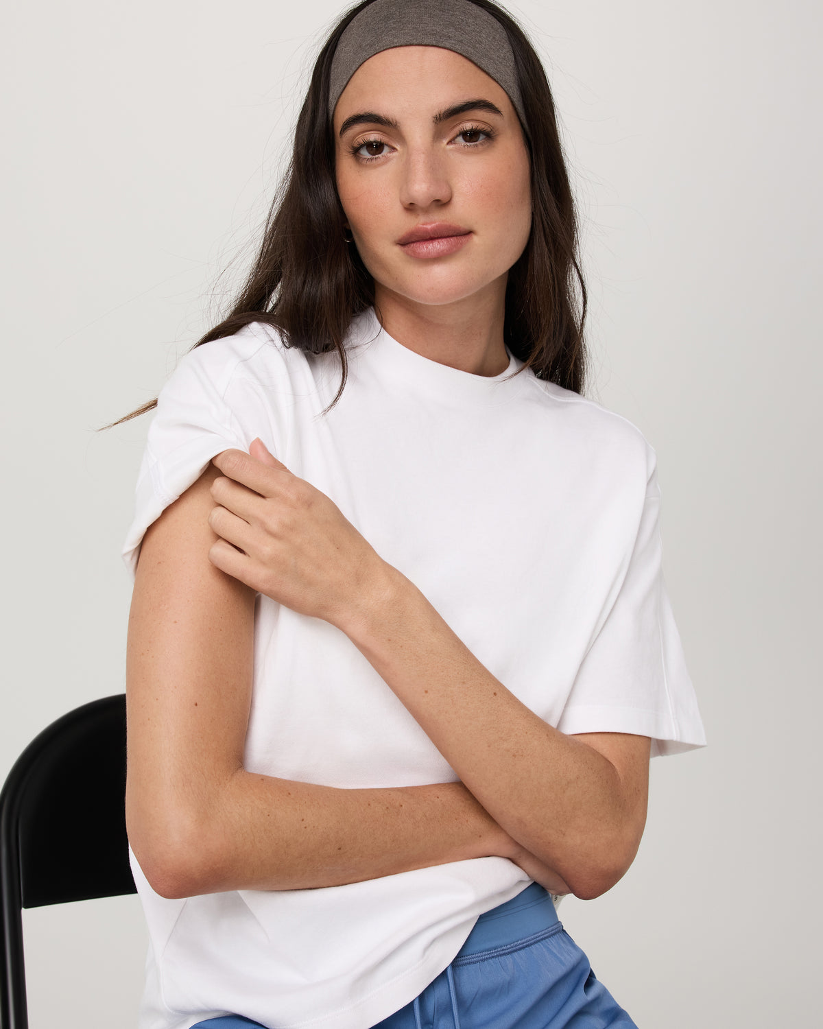 Short Sleeve Heavyweight Oversized Cotton Tee White