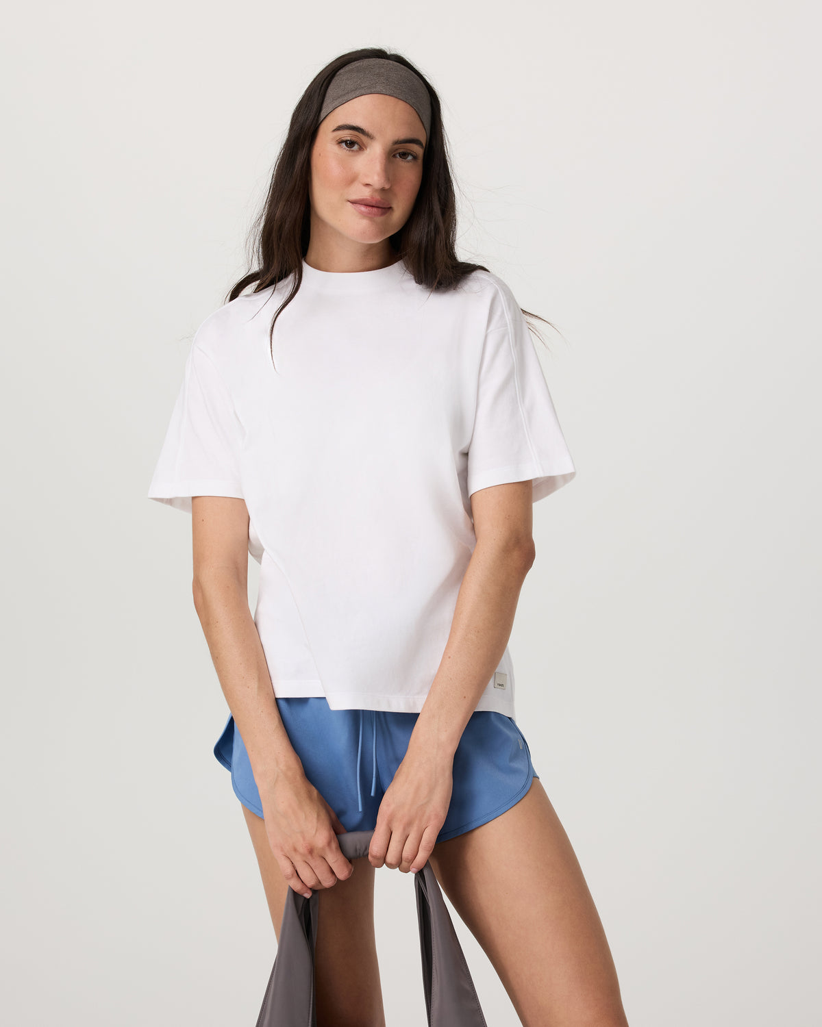 Short Sleeve Heavyweight Oversized Cotton Tee White - Image 6