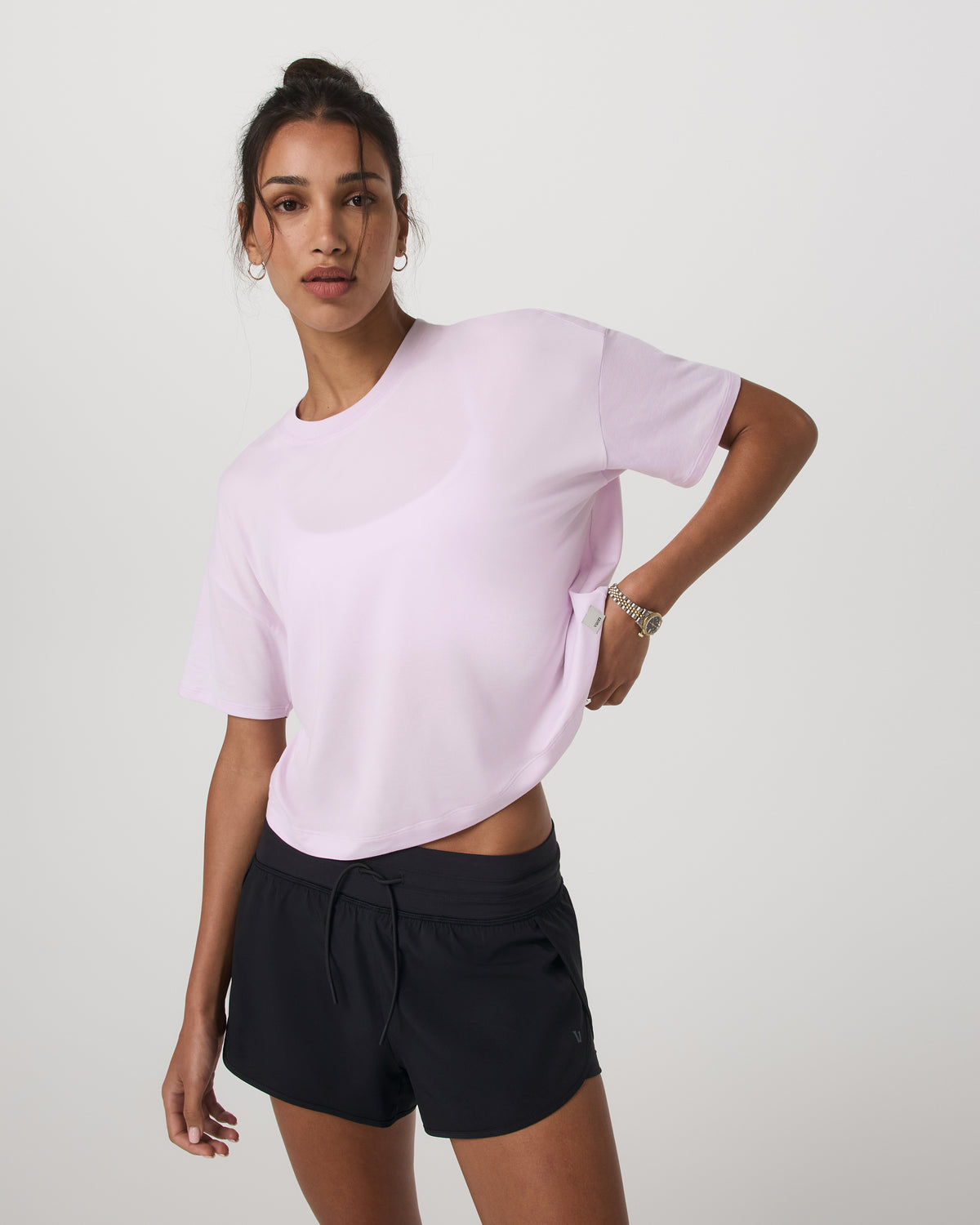 Energy Tee Women's Lilac Breeze Heather Oversized Shirt