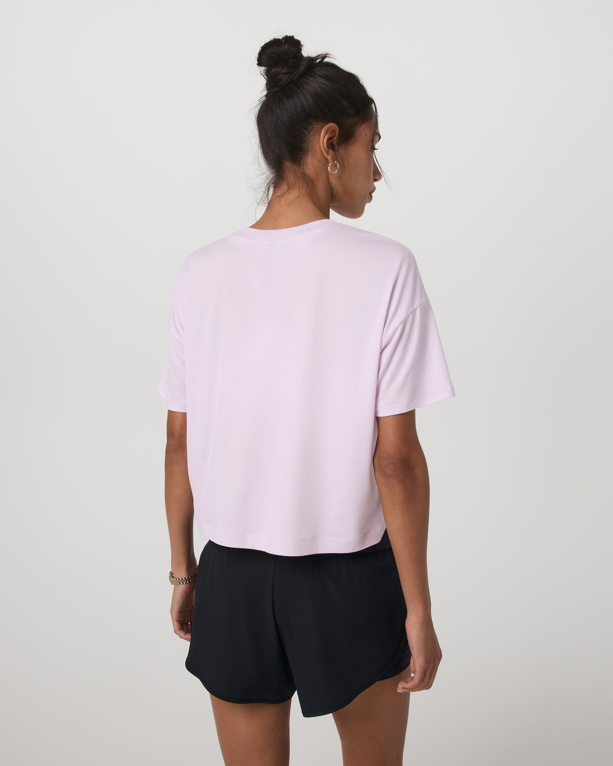 Energy Tee Women's Lilac Breeze Heather Oversized Shirt - Image 3