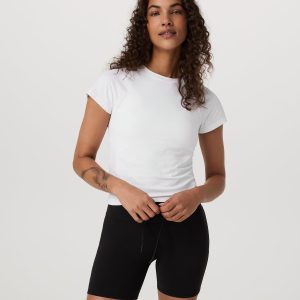 Short Sleeve Seamless Surge Tee White