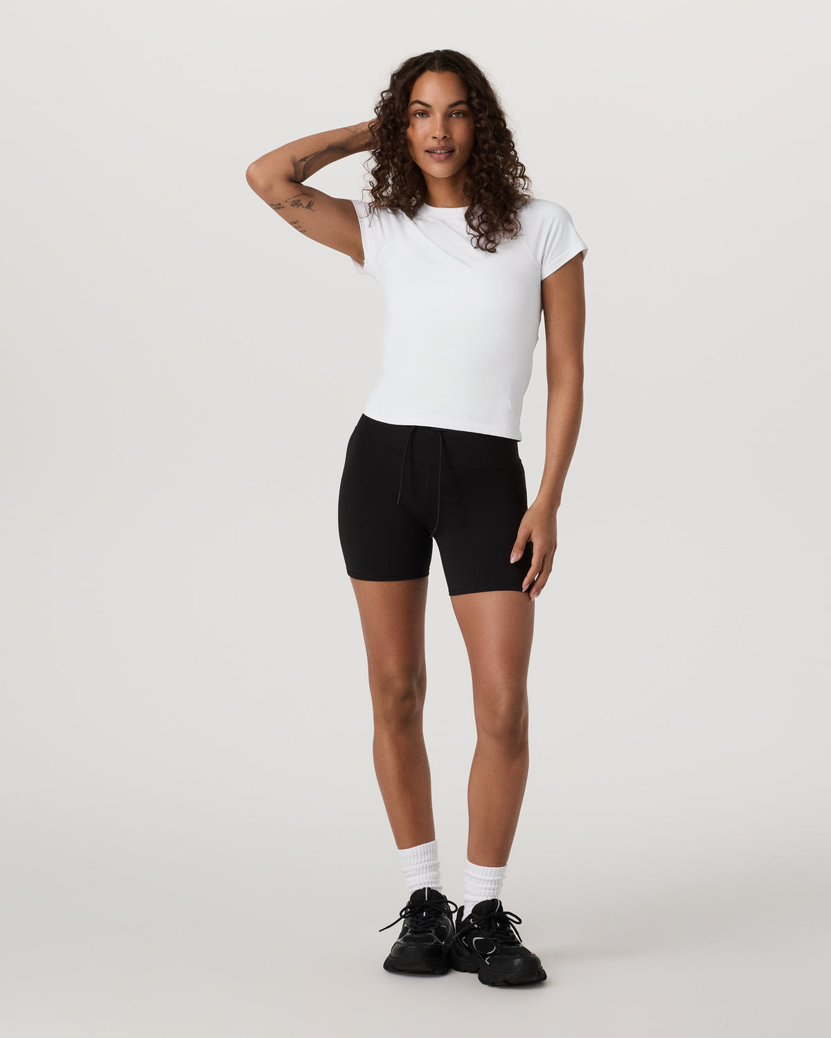 Short Sleeve Seamless Surge Tee White - Image 4