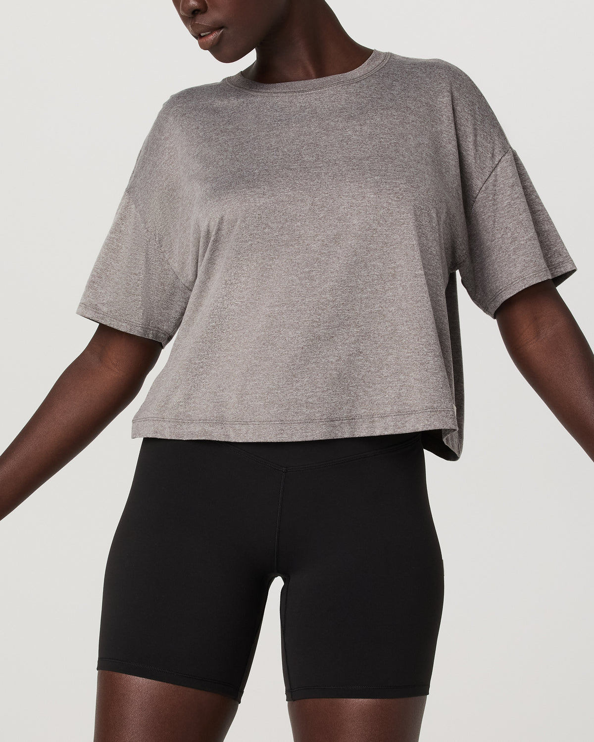 Energy Tee Women's Heather Grey Oversized Tee - Image 2