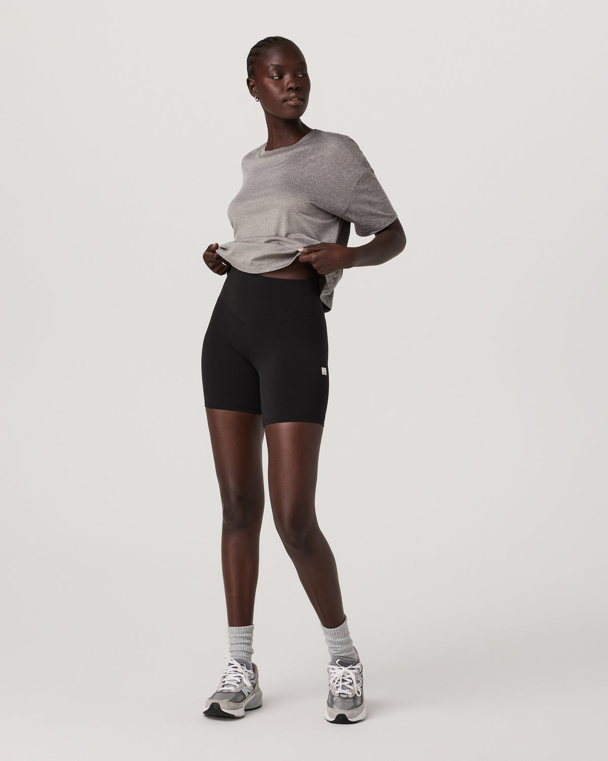 Energy Tee Women's Heather Grey Oversized Tee - Image 4