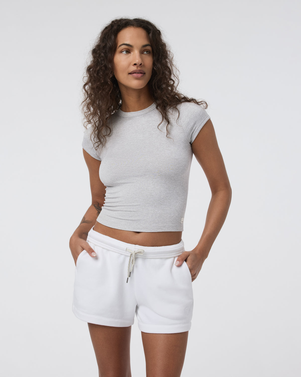 Halo Baby Tee Pale Grey Heather