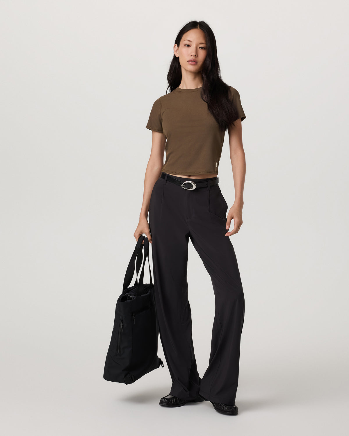Pose Fitted Tee Women's Espresso T-Shirt - Image 6