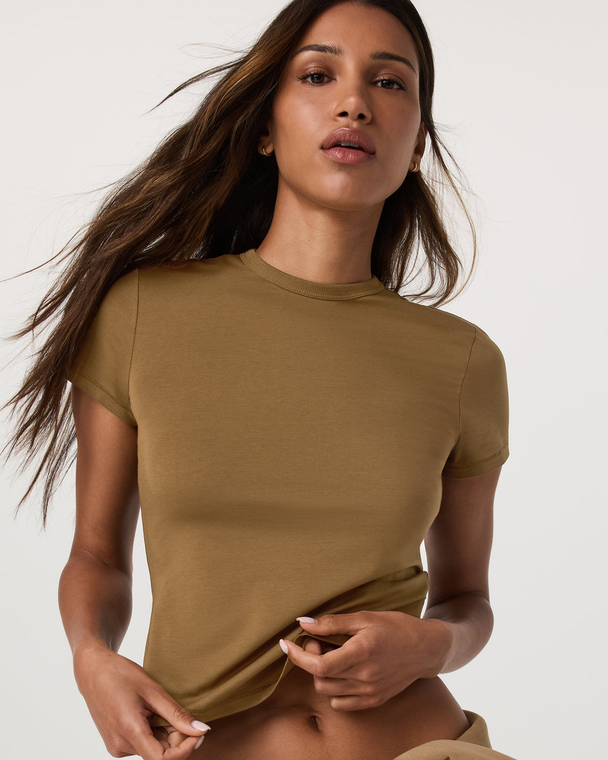 Short Sleeve Feather Classic Tee Women's Rum T-Shirt - Image 2