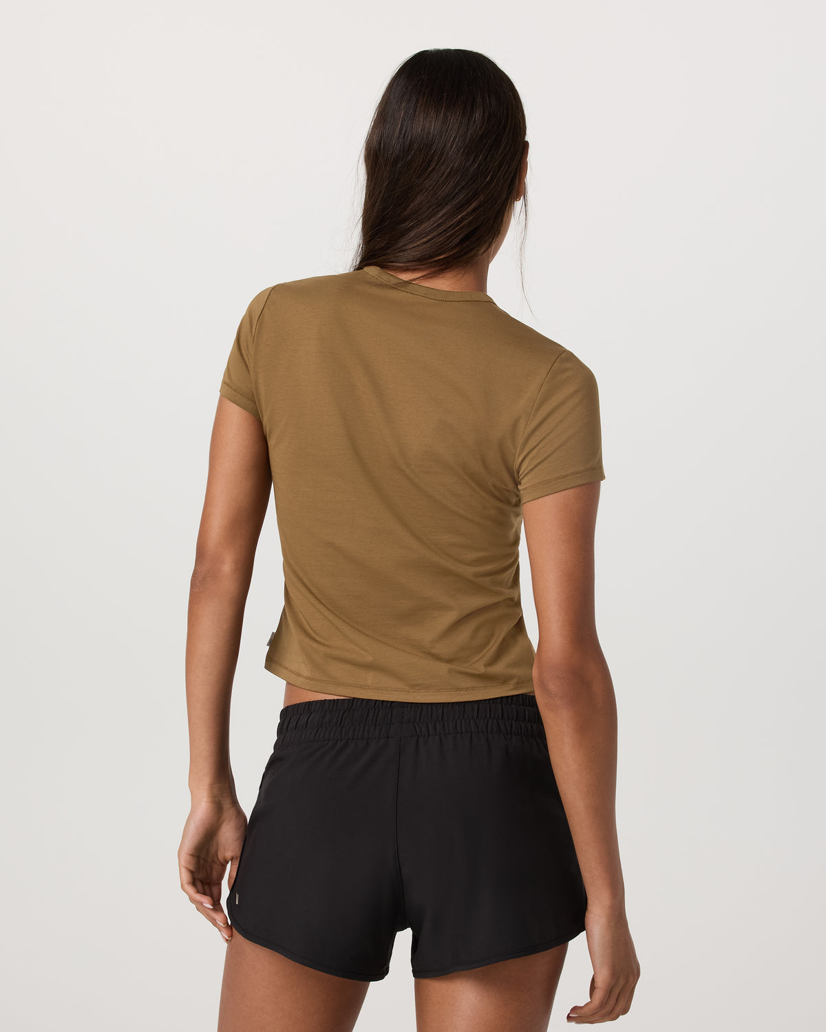 Short Sleeve Feather Classic Tee Women's Rum T-Shirt - Image 3
