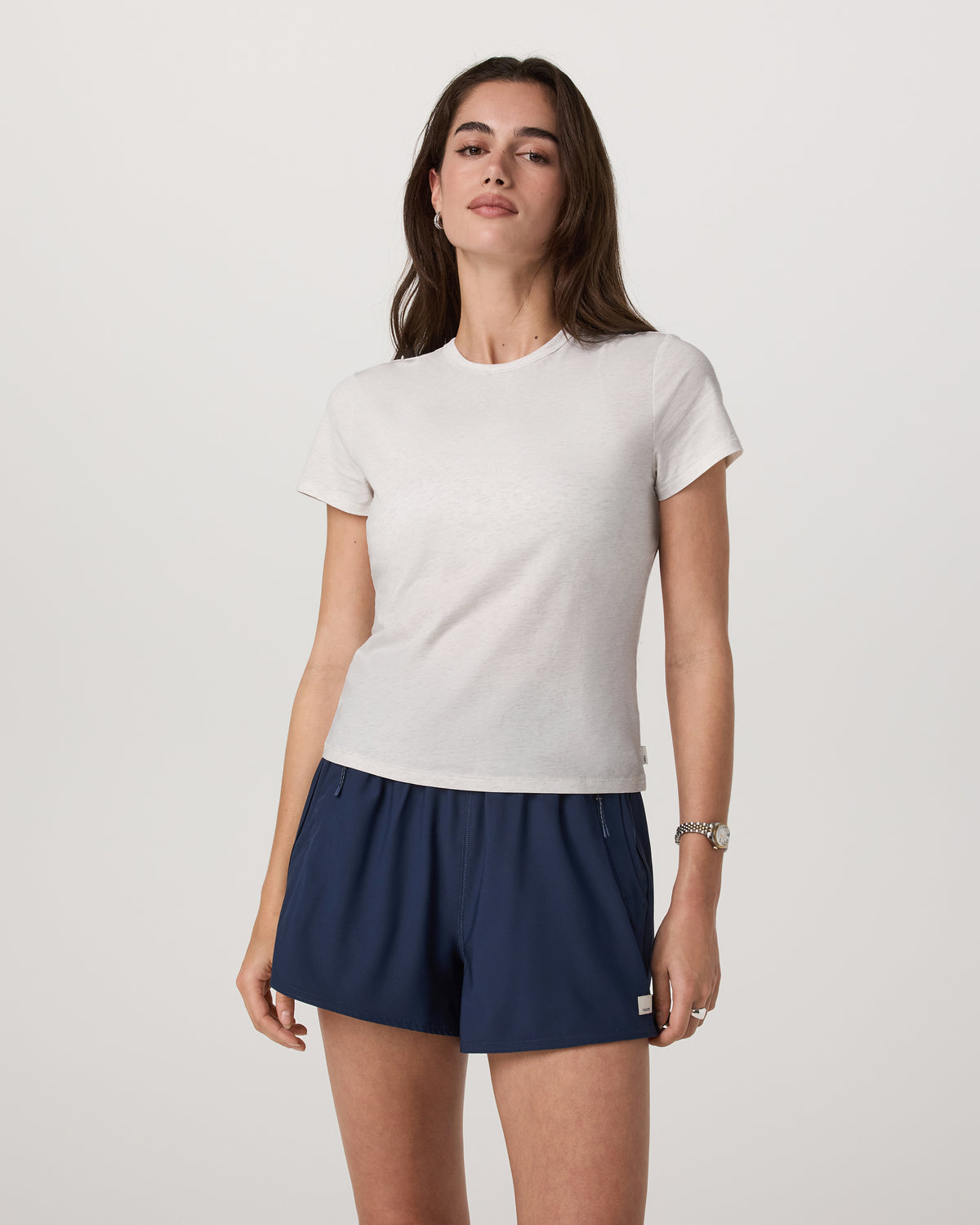 Short Sleeve Feather Classic Tee White Heather T-Shirt