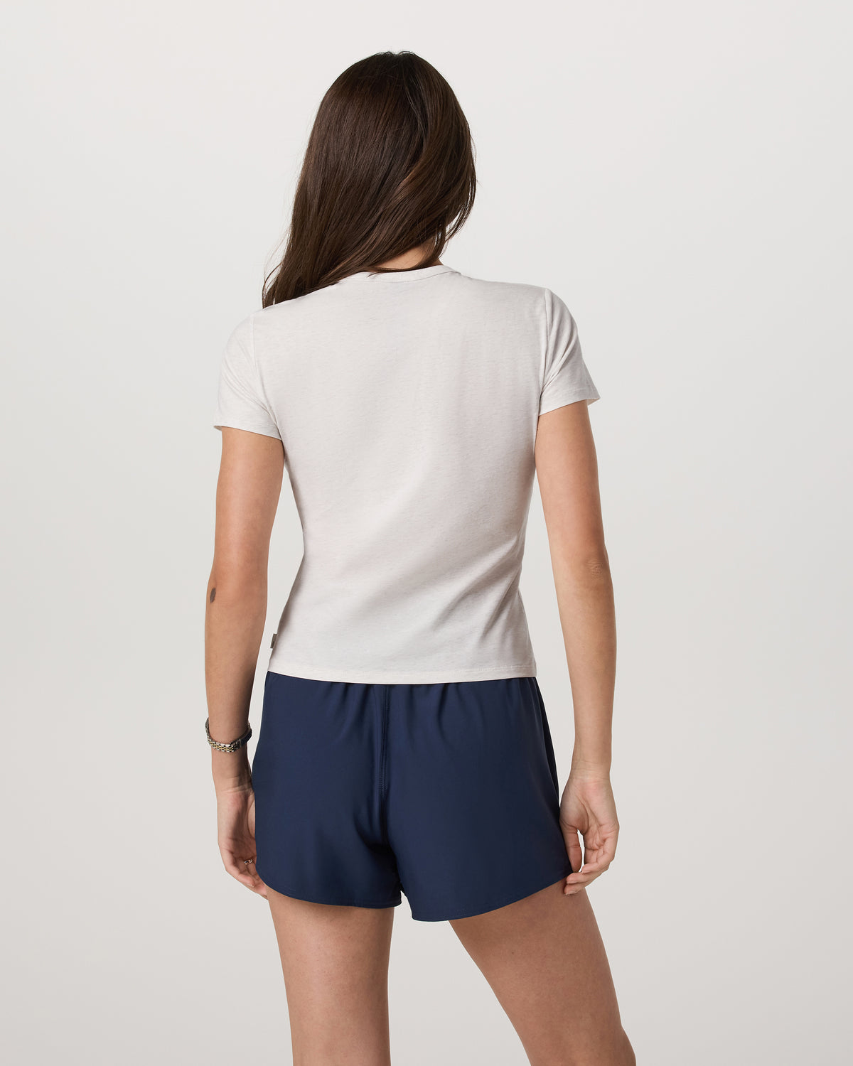 Short Sleeve Feather Classic Tee White Heather T-Shirt - Image 3