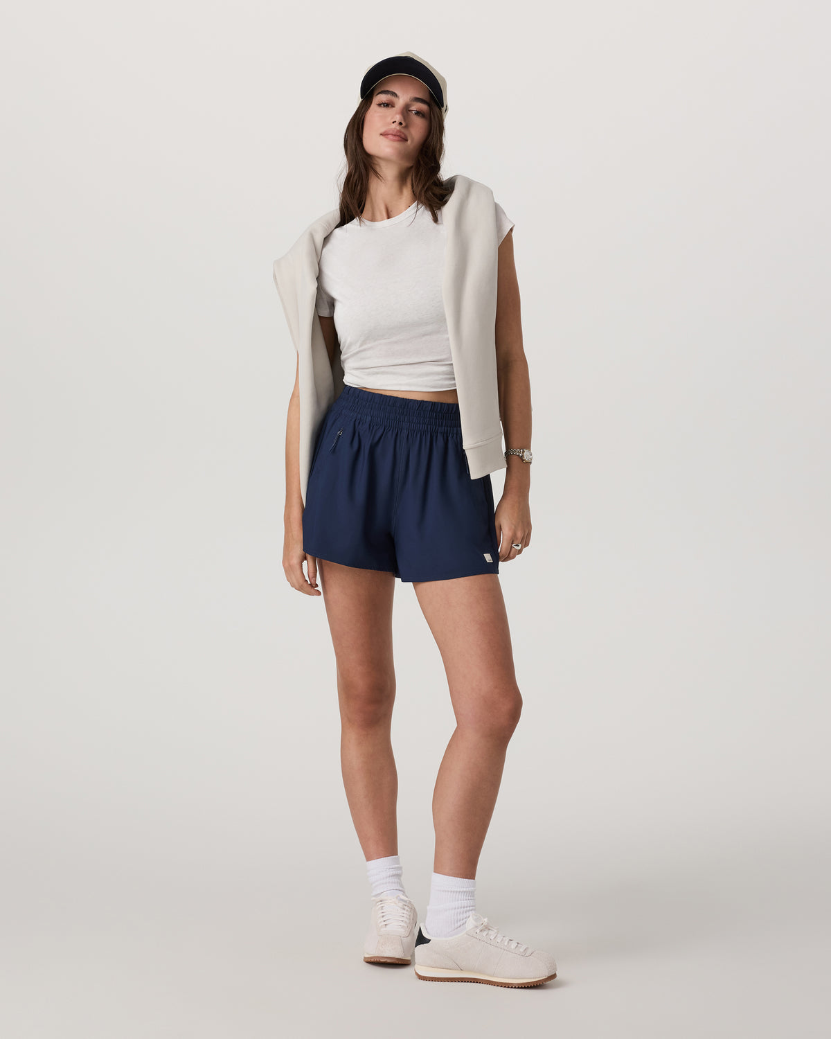 Short Sleeve Feather Classic Tee White Heather T-Shirt - Image 4