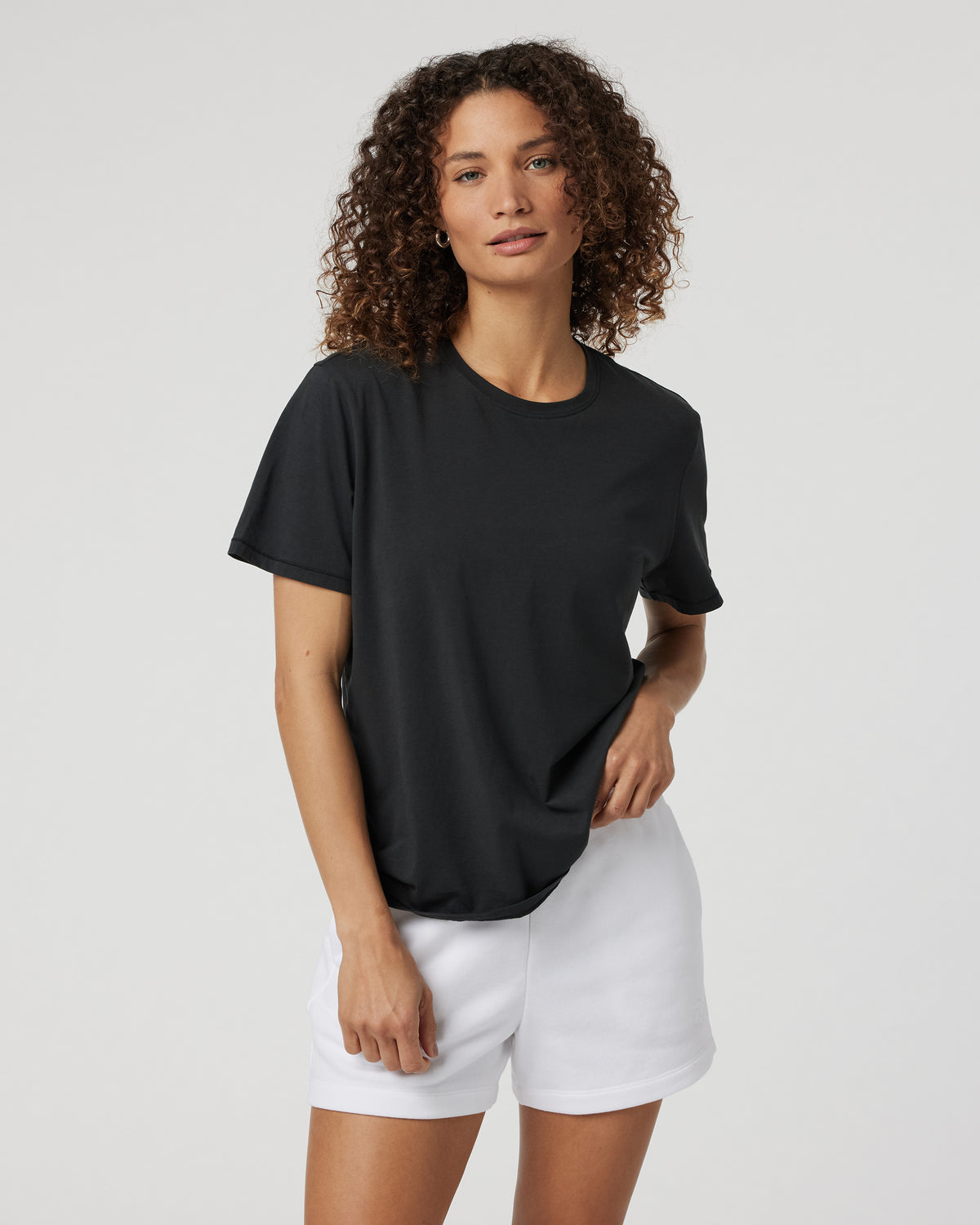 Feather Tee Women's Washed Black Tee