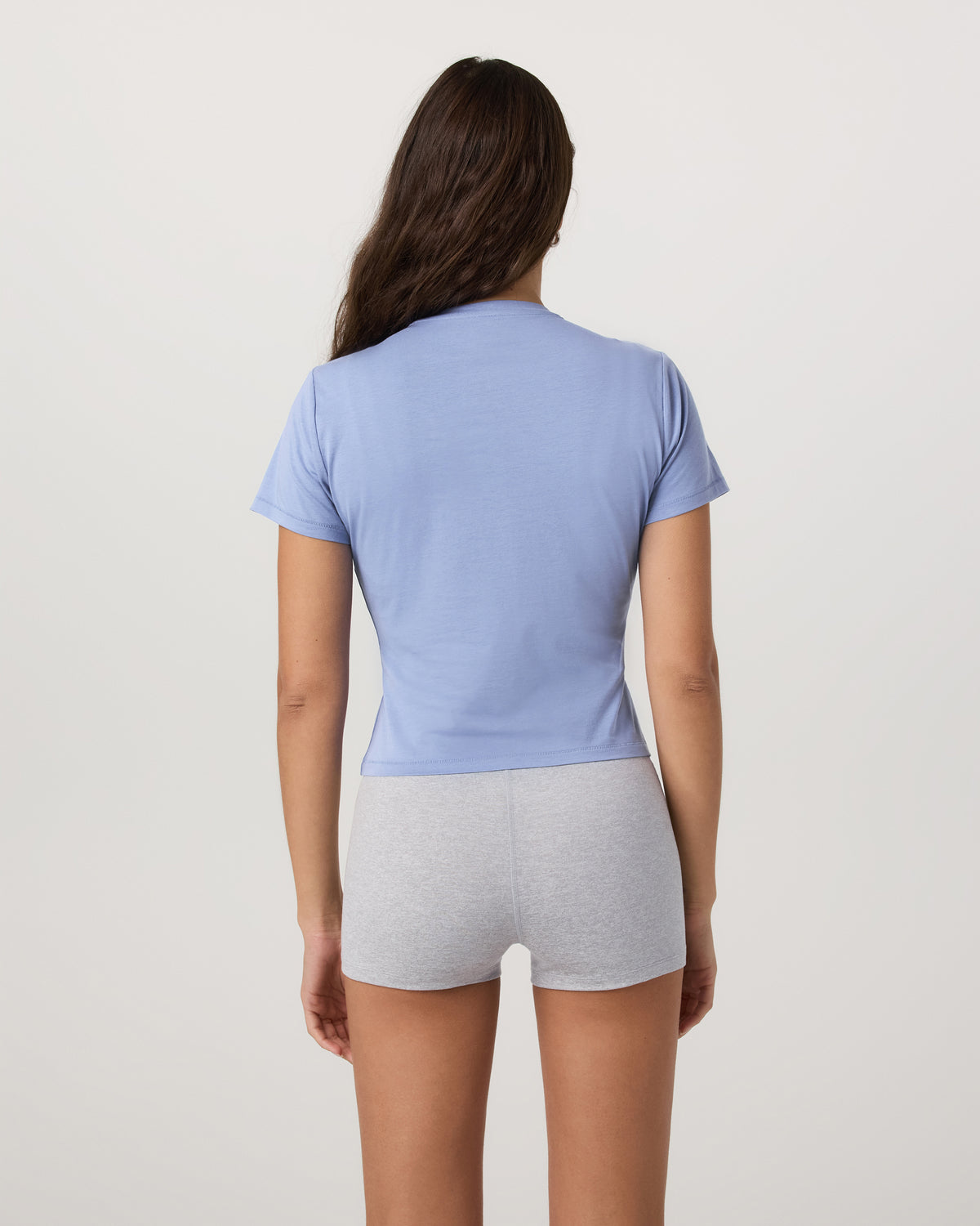 Short Sleeve Feather Baby Tee Women's Bluebell T-Shirt - Image 3