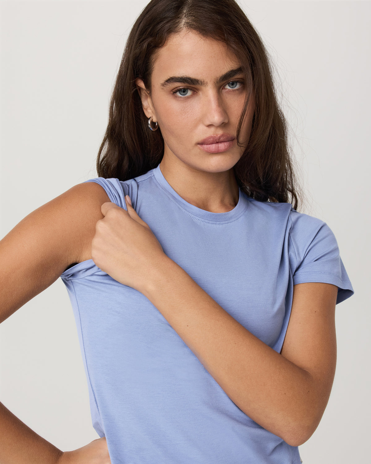 Short Sleeve Feather Baby Tee Women's Bluebell T-Shirt - Image 4