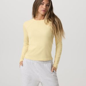Long Sleeve Pose Crew Women's Lemon Snap Long Sleeve