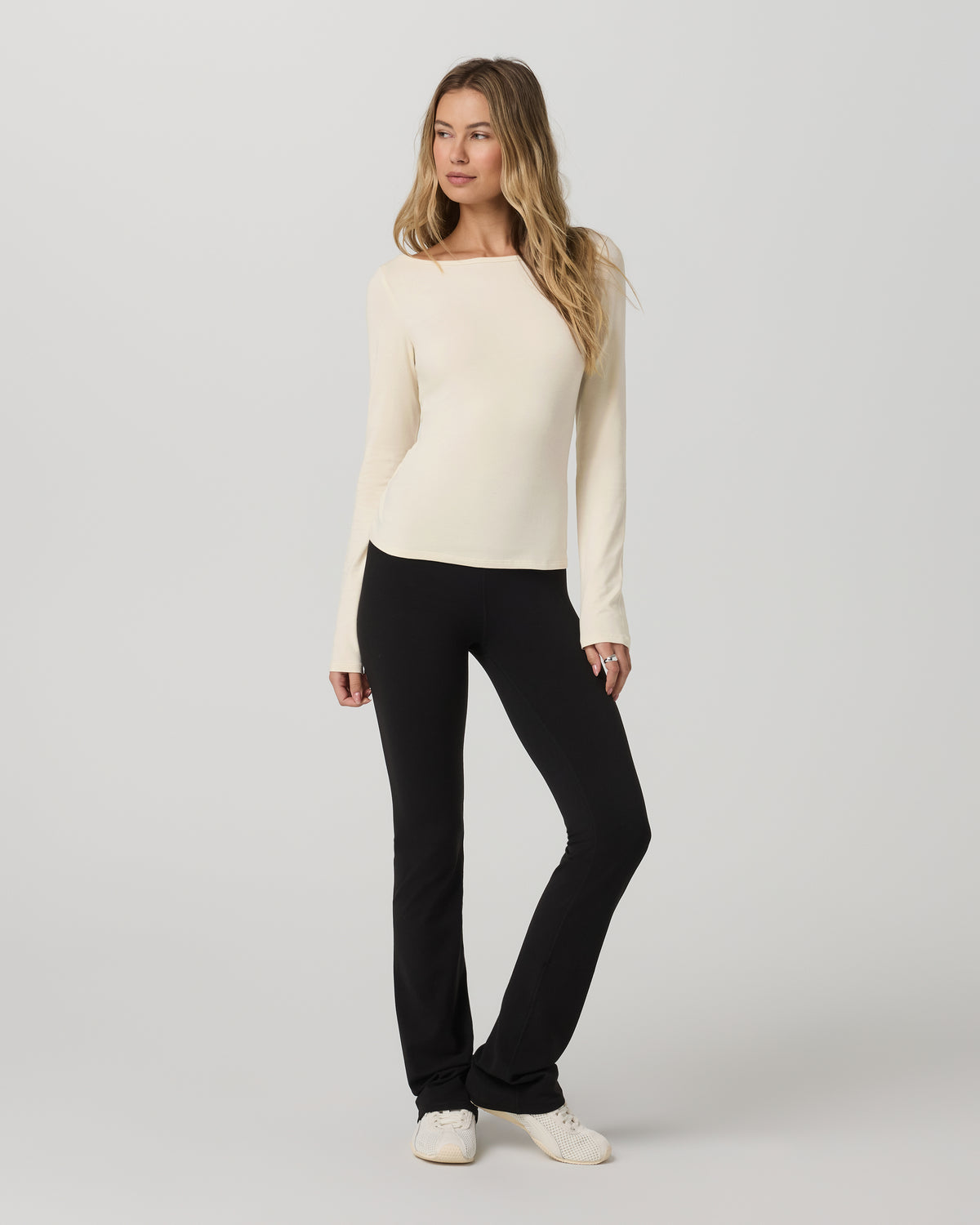 Long Sleeve Tuvalu Boat Neck Bone - Image 2
