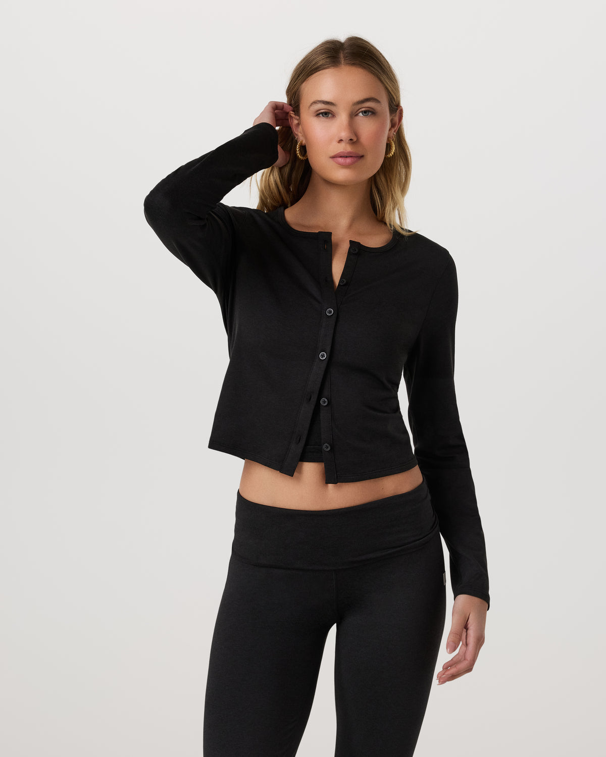 Halo Cardigan 2.0 Black Heather - Image 5