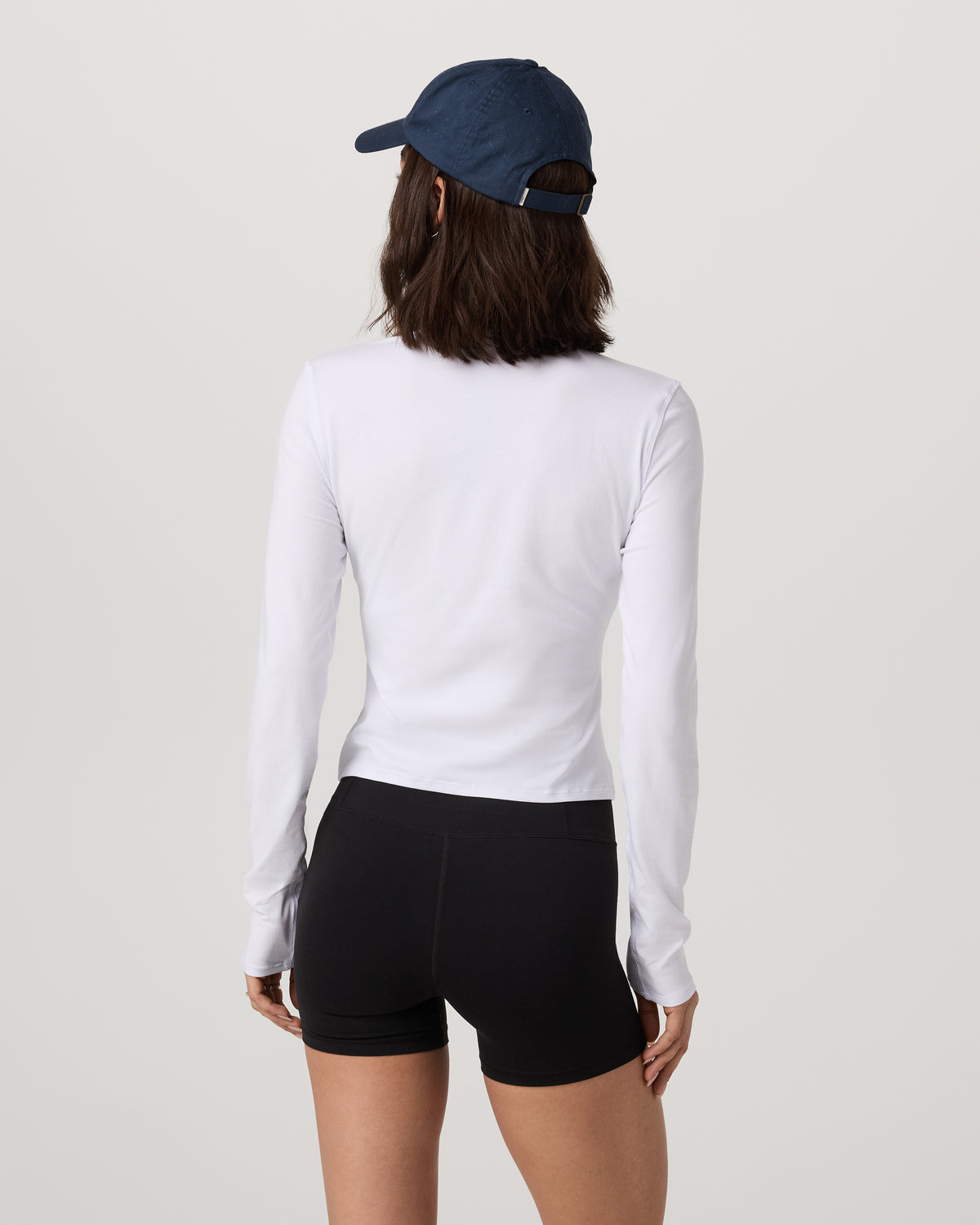 Long Sleeve Tuvalu Henley Women's White Shirt - Image 3