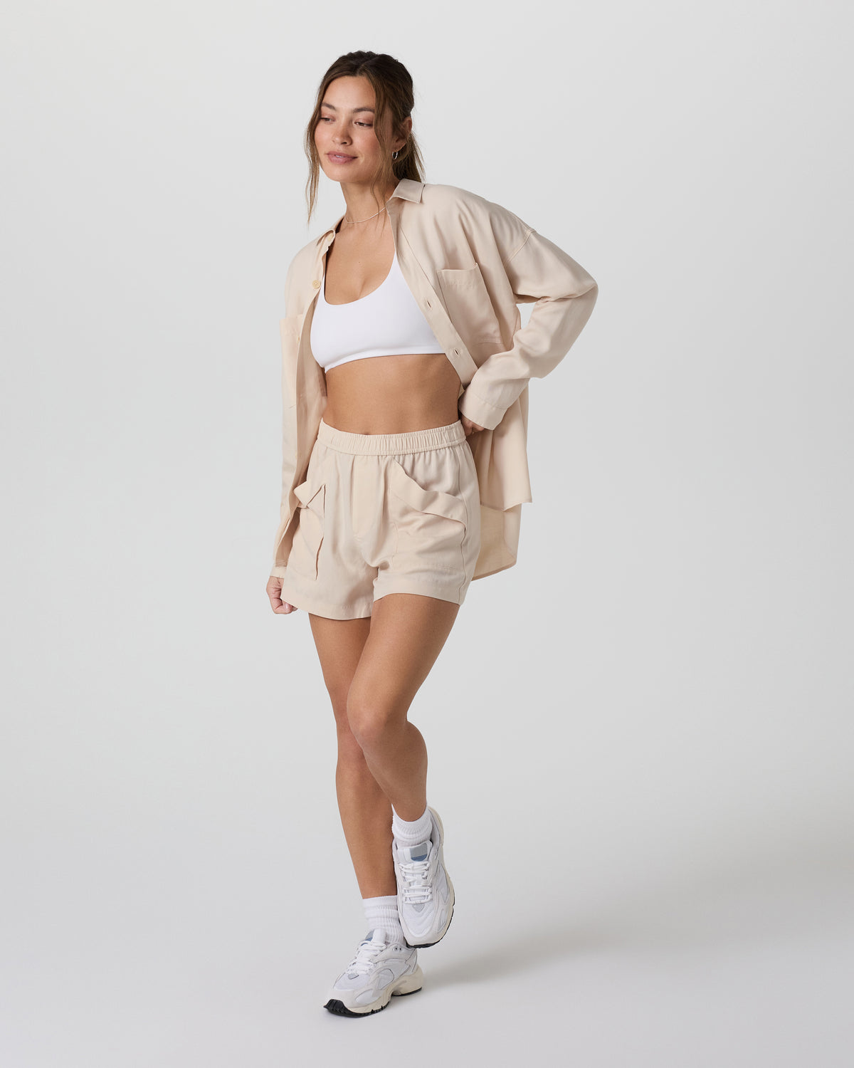 Trestles Twill Button Up Sand Dollar - Image 6