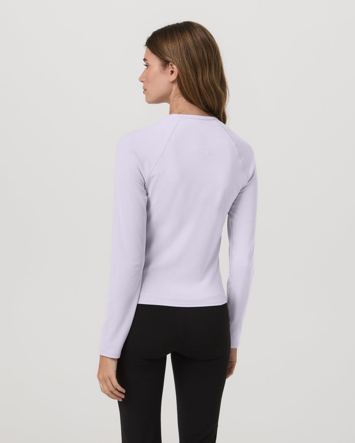 Long Sleeve Pose Crew Women's Lavender Ice Crewneck - Image 3